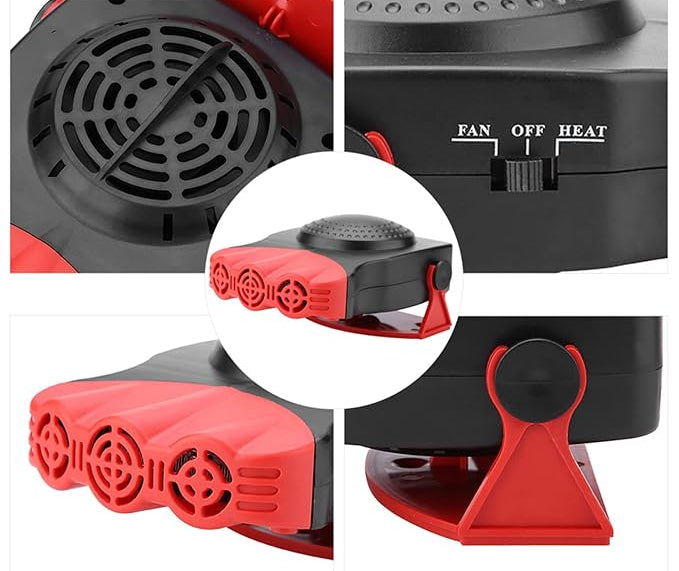 Tragbare Autoheizung 12V 150W – 2-in-1 Heizung & Kühlventilator zum Enteisen und Entfeuchten der Windschutzscheibe