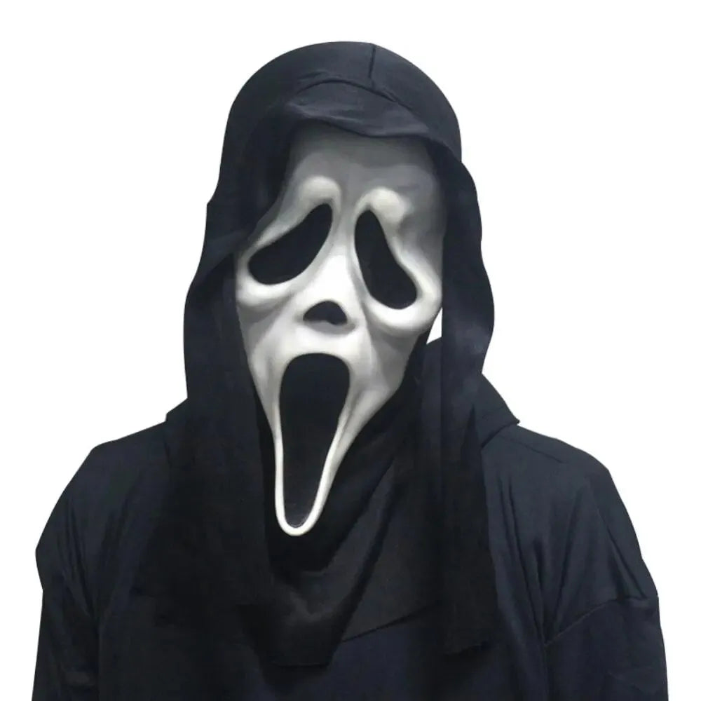 HorrorScream Halloween Mask - Spooky ghost face and deadly laugh