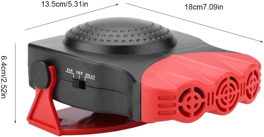 Tragbare Autoheizung 12V 150W – 2-in-1 Heizung &amp; Kühlventilator zum Enteisen und Entfeuchten der Windschutzscheibe