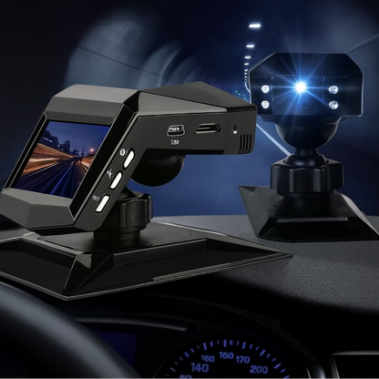 Dashcam HD 1080p à Vision Nocturne – Modèle Compact 2" pour Console Centrale