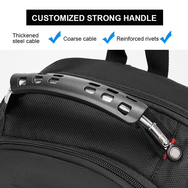 2022 Waterproof 17 Inch Laptop Backpack Men USB Charging Travel Backpack Women Oxford Rucksack Male Vintage School Bag Mochila - Mike Armstrong