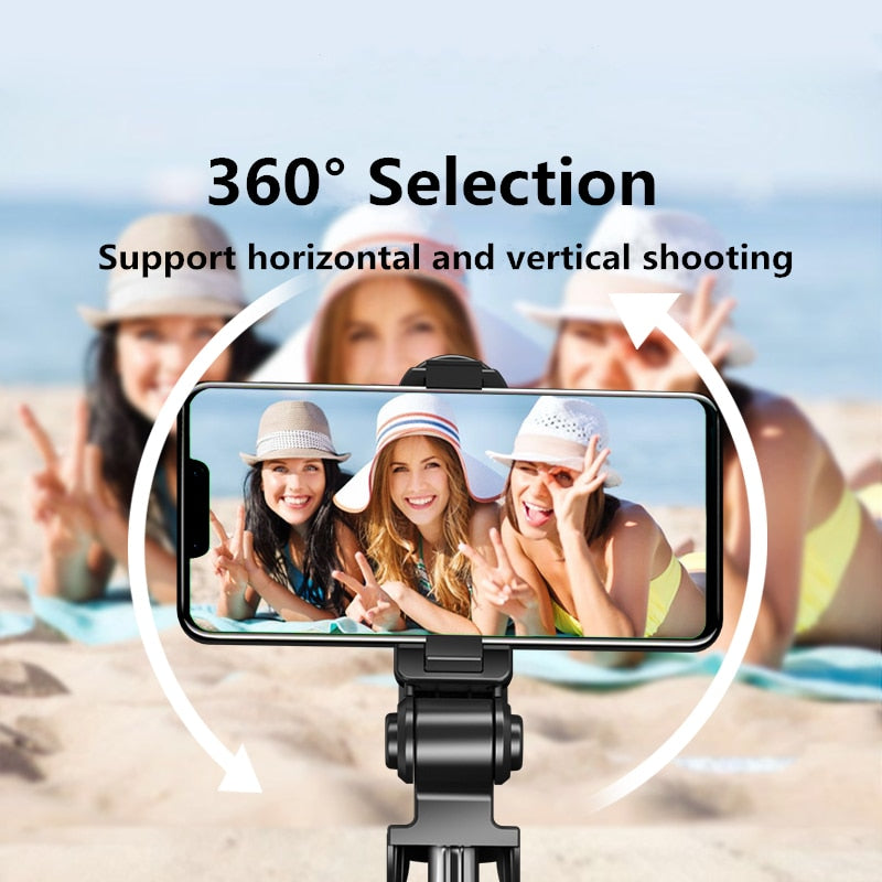 2021 NEW Bluetooth Wireless Selfie Stick Mini Tripod Extendable Monopod with fill light Remote shutter For IOS Android phone - Mike Armstrong