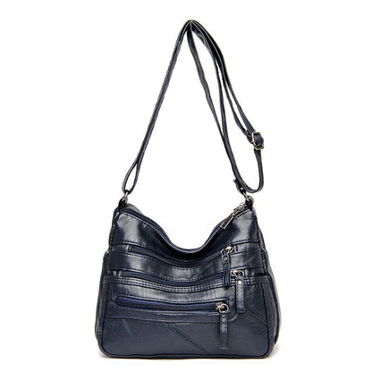 Soft Leather Shoulder Bags Multi-Layer Classic - Mike Armstrong