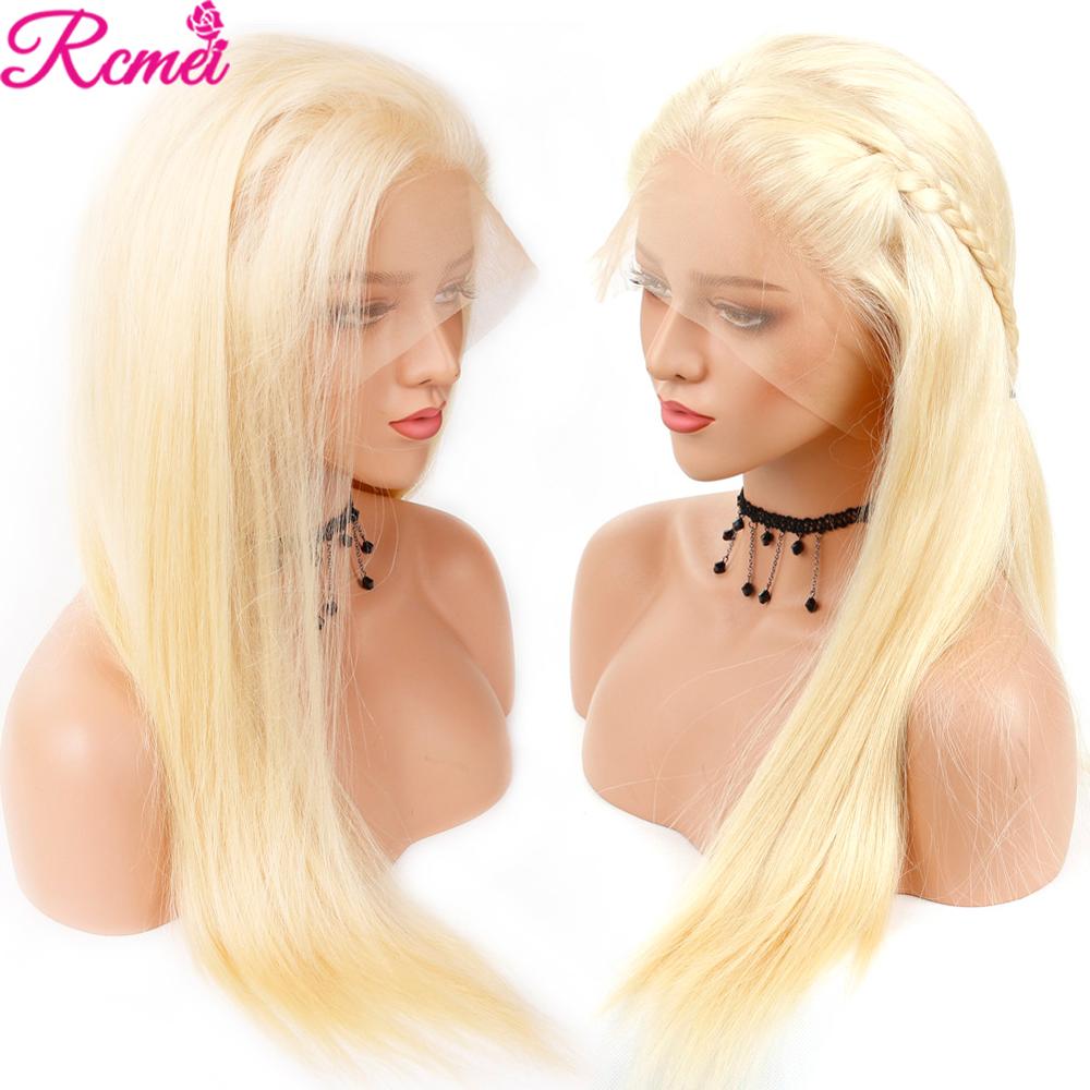 38'' 613 Blonde HD Lace Front Human Hair Wigs Brazilian Straight 613 Transparent Lace Frontal Wig Perruque Cheveux Humain 150% - Mike Armstrong