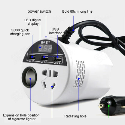 Smart Car Power Inverter 220V