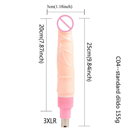 28 Types Traditional Sex Machine Attachment 3XLR 3PRONG Attachment Dildo Suction Cup Sex Masturbation Love Machine For Women Man