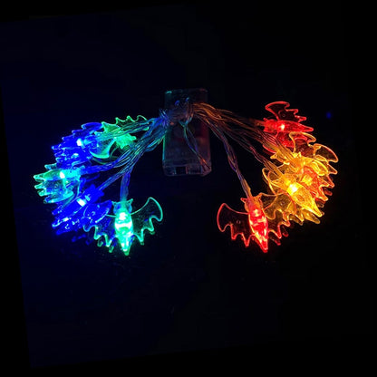 Pumpkin Halloween LED Lights 1.5M 10LED Ghost Bat String Lamp - Mike Armstrong