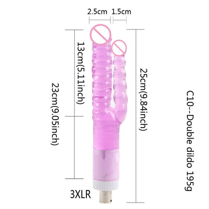 28 Types Traditional Sex Machine Attachment 3XLR 3PRONG Attachment Dildo Suction Cup Sex Masturbation Love Machine For Women Man