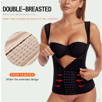 Waist Trainer Shapewear Vest Women's Underbust Corset Tummy Control Body Shaper Slimming Sheath Tummy Top Workout Waist Cincher - Mike Armstrong