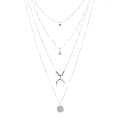 Multilayer Crystal Zircon Necklace Set